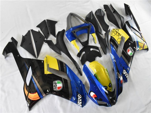 Carénage Kawasaki ZX6R 2007-2008 - Bleu Requin Carénage Kawasaki ZX6R 2007-2008 - Bleu Requin