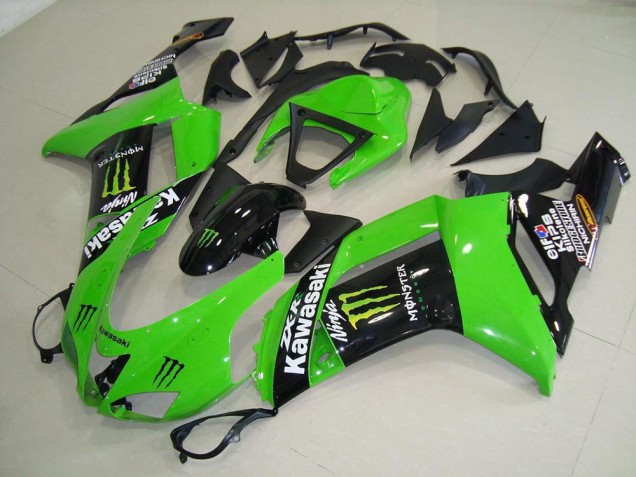 Carénage Kawasaki ZX6R 2007-2008 - Monster Vert Carénage Kawasaki ZX6R 2007-2008 - Monster Vert