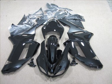 Carénage Kawasaki ZX6R 2007-2008 - Noir Argent
