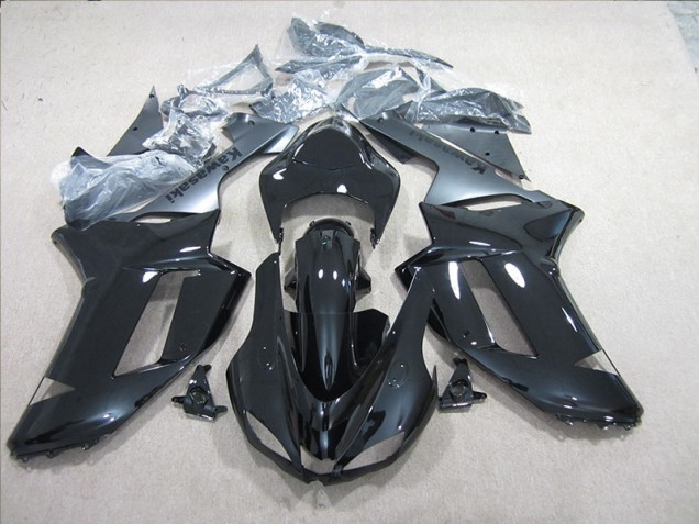 Carénage Kawasaki ZX6R 2007-2008 - Noir Argent Carénage Kawasaki ZX6R 2007-2008 - Noir Argent