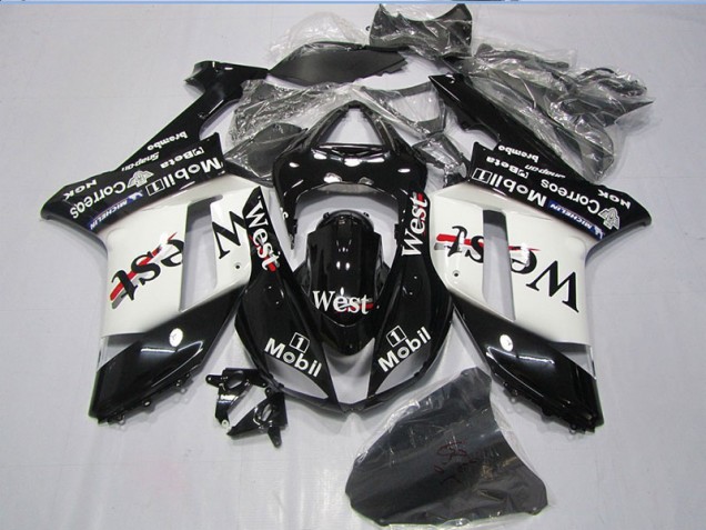 Carénage Kawasaki ZX6R 2007-2008 - Noir West Mobil Carénage Kawasaki ZX6R 2007-2008 - Noir West Mobil