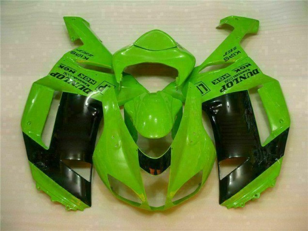 Carénage Kawasaki ZX6R 2007-2008 - Vert Noir Dunlop Carénage Kawasaki ZX6R 2007-2008 - Vert Noir Dunlop