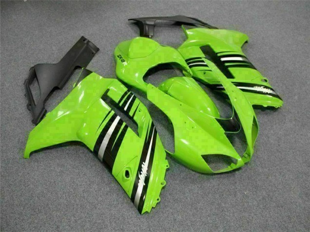 Carénage Kawasaki ZX6R 2007-2008 - Vert Noir