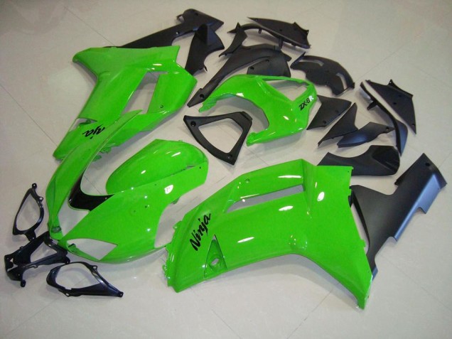 Carénage Kawasaki ZX6R 2007-2008 - Vert Noir Mat Carénage Kawasaki ZX6R 2007-2008 - Vert Noir Mat