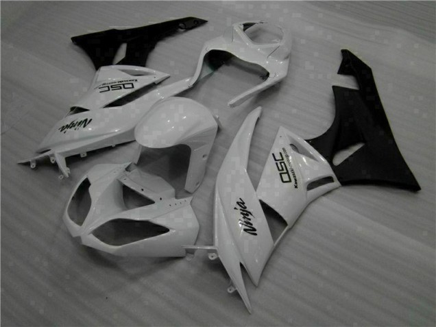 Carénage Kawasaki ZX6R 2009-2012 - Blanc Noir Ninja Carénage Kawasaki ZX6R 2009-2012 - Blanc Noir Ninja