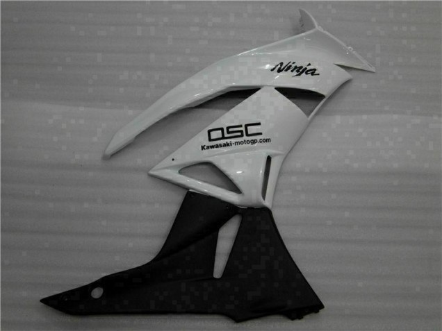 Carénage Kawasaki ZX6R 2009-2012 - Blanc Noir Ninja Carénage Kawasaki ZX6R 2009-2012 - Blanc Noir Ninja