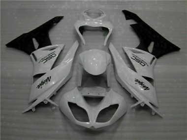 Carénage Kawasaki ZX6R 2009-2012 - Blanc Noir Ninja