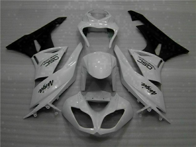 Carénage Kawasaki ZX6R 2009-2012 - Blanc Noir Ninja Carénage Kawasaki ZX6R 2009-2012 - Blanc Noir Ninja