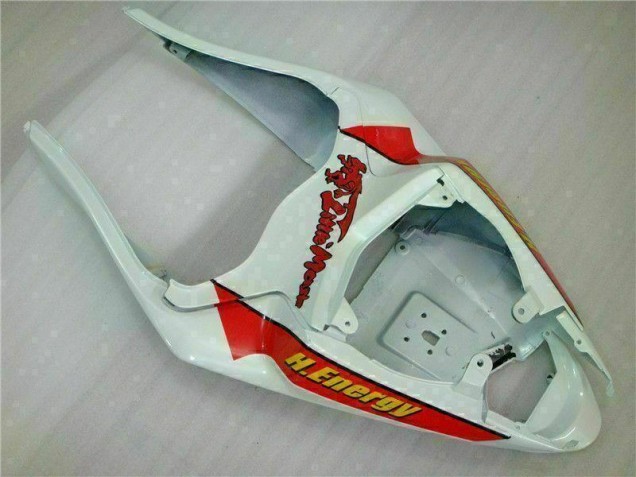 Carénage Kawasaki ZX6R 2009-2012 - Blanc Rouge H. Énergie Carénage Kawasaki ZX6R 2009-2012 - Blanc Rouge H. Énergie