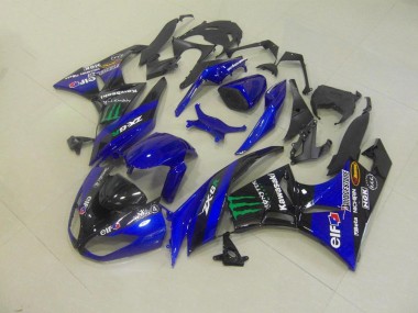 Carénage Kawasaki ZX6R 2009-2012 - Bleu Monster