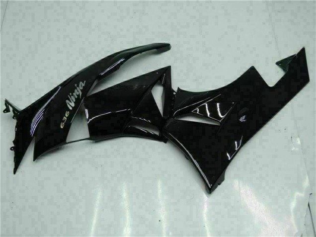 Carénage Kawasaki ZX6R 2009-2012 - Noir Blanc Ninja 636 Carénage Kawasaki ZX6R 2009-2012 - Noir Blanc Ninja 636