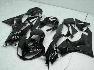 Carénage Kawasaki ZX6R 2009-2012 - Noir Blanc Ninja 636