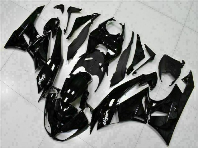Carénage Kawasaki ZX6R 2009-2012 - Noir Blanc Ninja Carénage Kawasaki ZX6R 2009-2012 - Noir Blanc Ninja