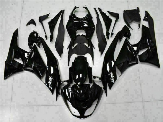 Carénage Kawasaki ZX6R 2009-2012 - Noir Blanc Ninja Carénage Kawasaki ZX6R 2009-2012 - Noir Blanc Ninja