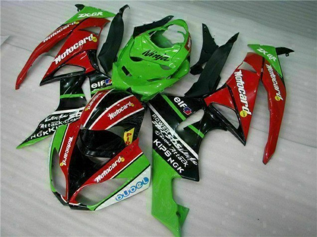 Carénage Kawasaki ZX6R 2009-2012 - Noir Rouge Vert card Carénage Kawasaki ZX6R 2009-2012 - Noir Rouge Vert card