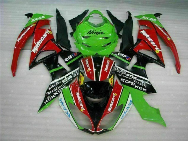 Carénage Kawasaki ZX6R 2009-2012 - Noir Rouge Vert card Carénage Kawasaki ZX6R 2009-2012 - Noir Rouge Vert card