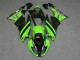 Carénage Kawasaki ZX6R 2009-2012 - Noir Vert 3M Touch4 Carénage Kawasaki ZX6R 2009-2012 - Noir Vert 3M Touch4