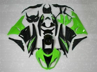 Carénage Kawasaki ZX6R 2009-2012 - Noir Vert 636