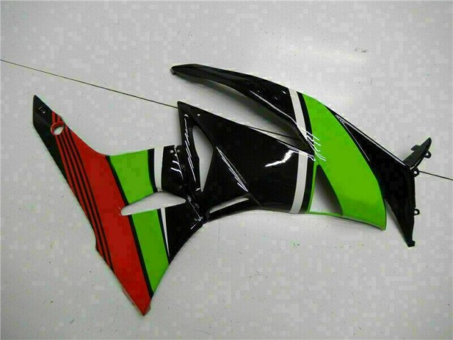 Carénage Kawasaki ZX6R 2009-2012 - Noir Vert Rouge Carénage Kawasaki ZX6R 2009-2012 - Noir Vert Rouge