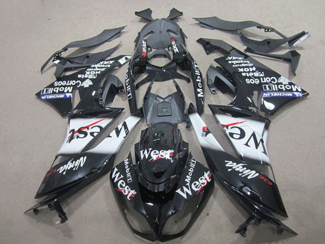 Carénage Kawasaki ZX6R 2009-2012 - Noir West Carénage Kawasaki ZX6R 2009-2012 - Noir West