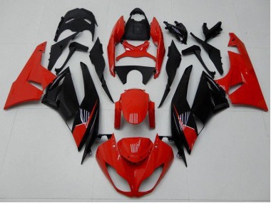 Carénage Kawasaki ZX6R 2009-2012 - Rouge Noir