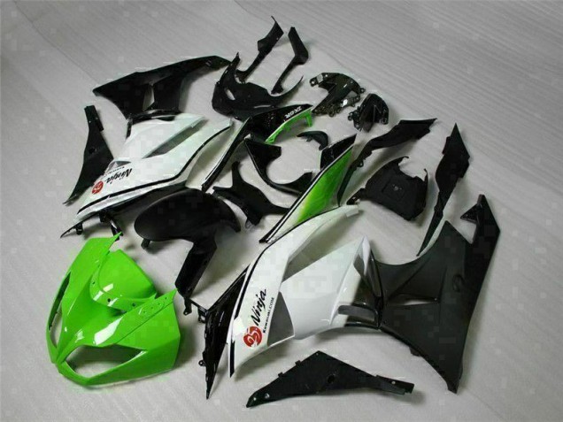 Carénage Kawasaki ZX6R 2009-2012 - Vert Noir Blanc 25 Carénage Kawasaki ZX6R 2009-2012 - Vert Noir Blanc 25