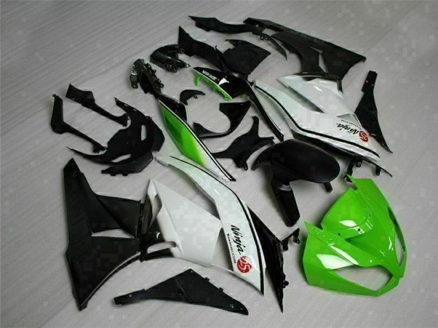 Carénage Kawasaki ZX6R 2009-2012 - Vert Noir Blanc 25 Carénage Kawasaki ZX6R 2009-2012 - Vert Noir Blanc 25