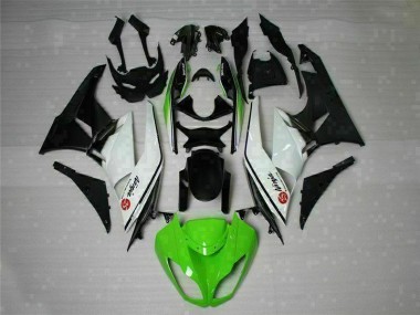 Carénage Kawasaki ZX6R 2009-2012 - Vert Noir Blanc 25