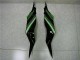 Carénage Kawasaki ZX6R 2013-2018 - Noir Vert Carénage Kawasaki ZX6R 2013-2018 - Noir Vert