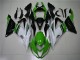 Carénage Kawasaki ZX6R 2013-2018 - Vert Blanc Noir Carénage Kawasaki ZX6R 2013-2018 - Vert Blanc Noir