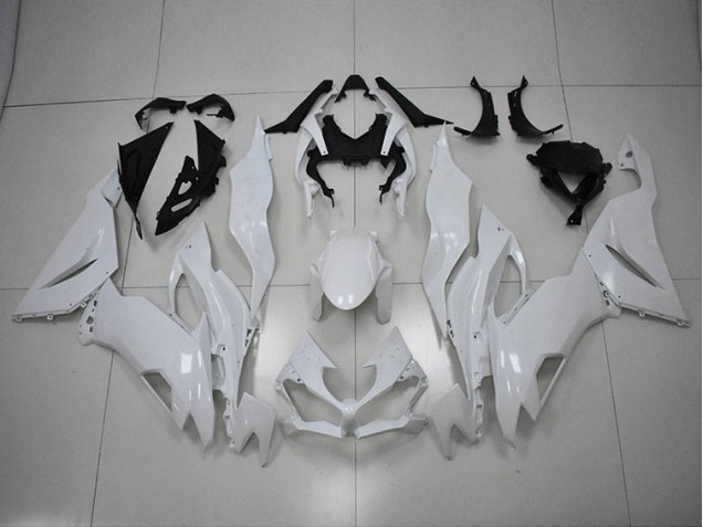 Carénage Kawasaki ZX6R 2019-2023 - Blanc Carénage Kawasaki ZX6R 2019-2023 - Blanc