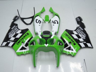 Carénage Kawasaki ZX7R 1996-2003 - Vert Noir et Blanc