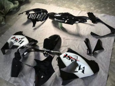 Carénage Kawasaki ZX9R 2000-2001 - Noir Brillant Blanc