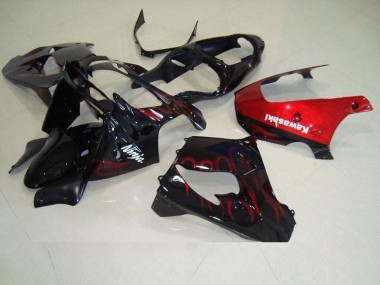 Carénage Kawasaki ZX9R 2000-2001 - Rouge Flamme