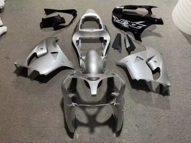 Carénage Kawasaki ZX9R 2002-2003 - Argent Noir Brillant