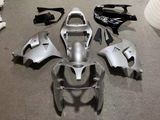 Carénage Kawasaki ZX9R 2002-2003 - Argent Noir Brillant Carénage Kawasaki ZX9R 2002-2003 - Argent Noir Brillant