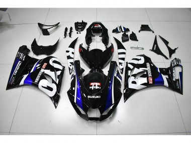 Carénage Suzuki GSXR 1000 2017-2023 - Noir Blanc Motul