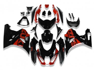 Carénage Suzuki GSXR 1000 2017-2023 - Noir Rouge