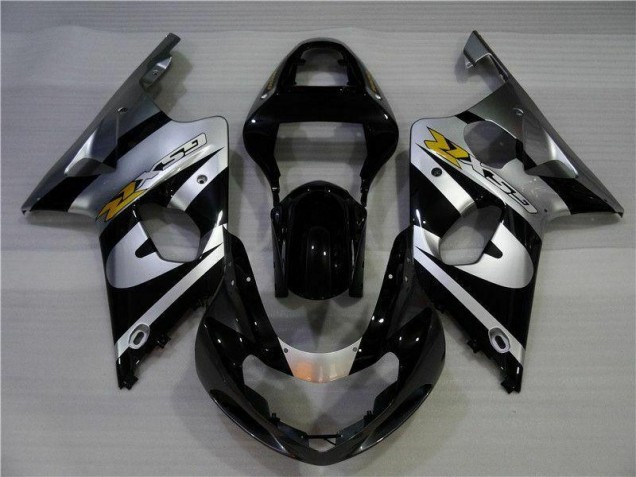 Carénage Suzuki GSXR 1000 K1 2000-2002 - Argent Noir Carénage Suzuki GSXR 1000 K1 2000-2002 - Argent Noir