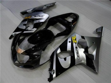 Carénage Suzuki GSXR 1000 K1 2000-2002 - Argent Noir