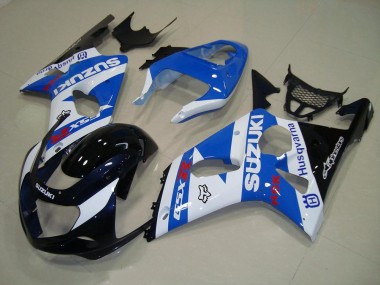 Carénage Suzuki GSXR 1000 K1 2000-2002 - Blakc Bleu Blanc