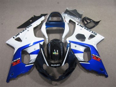 Carénage Suzuki GSXR 1000 K1 2000-2002 - Blanc Bleu