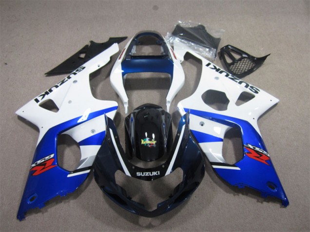 Carénage Suzuki GSXR 1000 K1 2000-2002 - Blanc Bleu Carénage Suzuki GSXR 1000 K1 2000-2002 - Blanc Bleu
