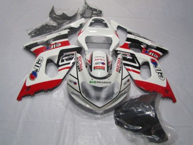 Carénage Suzuki GSXR 1000 K1 2000-2002 - Blanc Rouge Rizoma Playboy