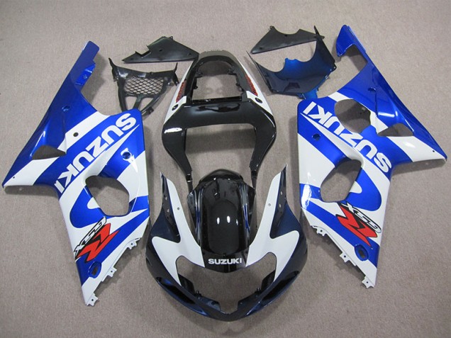 Carénage Suzuki GSXR 1000 K1 2000-2002 - Bleu Blanc Décalque Carénage Suzuki GSXR 1000 K1 2000-2002 - Bleu Blanc Décalque