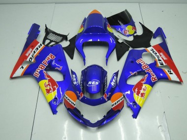 Carénage Suzuki GSXR 1000 K1 2000-2002 - Bleu Red Bull