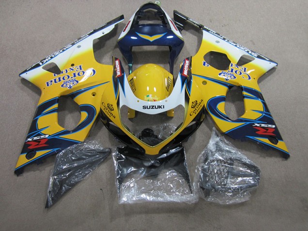 Carénage Suzuki GSXR 1000 K1 2000-2002 - Jaune Bleu Corona Extra Carénage Suzuki GSXR 1000 K1 2000-2002 - Jaune Bleu Corona Extra