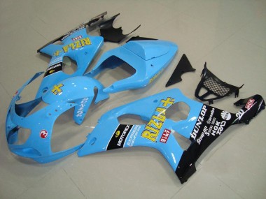 Carénage Suzuki GSXR 1000 K1 2000-2002 - Light Bleu Noir