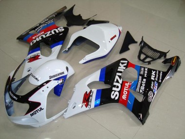 Carénage Suzuki GSXR 1000 K1 2000-2002 - Noir Blanc Bleu