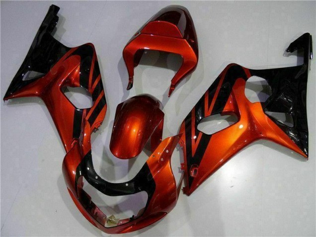 Carénage Suzuki GSXR 1000 K1 2000-2002 - Orange Noir